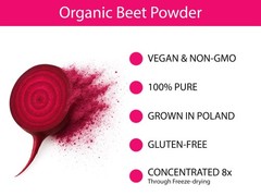 KOYAH – Organic Beet Powder, Freeze-Dried: 5.64 Ounce (Pack of 1), Red