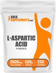 BulkSupplements L-Aspartic Acid Powder – 2000 mg Per Serving