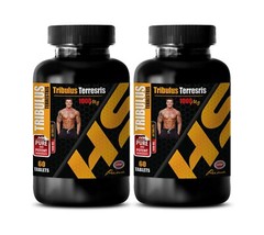 testosterone – TRIBULUS TERRESTRIS – Muscle Mass Strength 120 Tablets 2 Bottles
