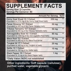 Keratin goat grass Capsules, Maca root extract, Ginseng, Tribulus terrestris
