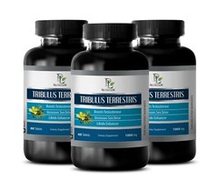 Muscle – TRIBULUS TERRESTRIS 1000mg Testosterone Booster 3 Bottles 180 Tablets