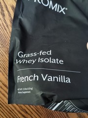 Promix Grass-Fed Beef Protein Isolate French Vanilla 2.5 Lbs