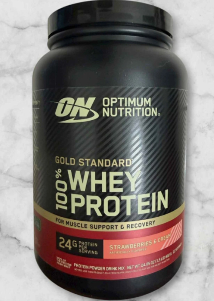 4/27 Optimum Nutrition Gold Standard 100% Whey Protein Powder – Strawberries & C