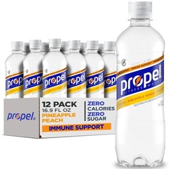 Propel Immune Support Electrolyte Enhanced Water 16.9 Fl Oz (Pack of 12)