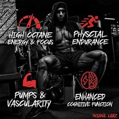 GOLD Pre Workout Supplement Blue Punch Flavor 35 Servings Energy Focus Pumps