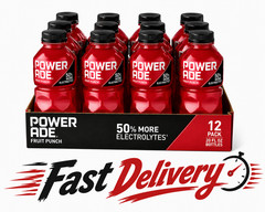 POWERADE Fruit Punch Sports Drink – 20 fl oz Bottles, Pack of 12