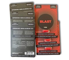 Original Blast Black Red Vibe Premium Energy Enhancement Performance Booster