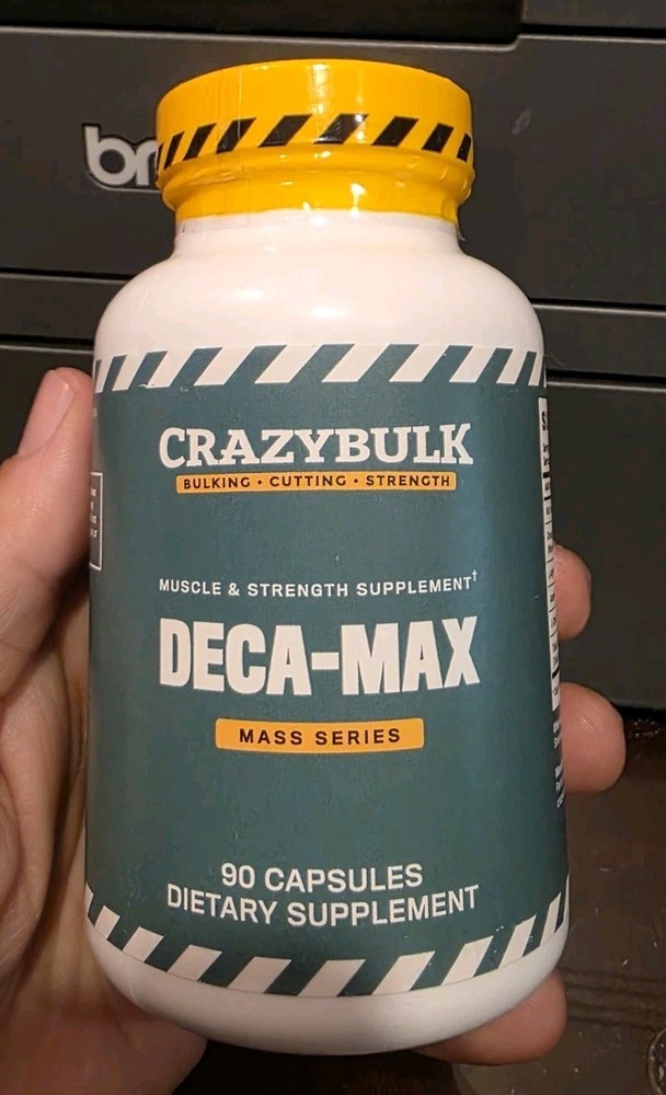 CrazyBulk DECA-MAX 1 Month Supply 90 Capsules New Sealed Bottle Authentic