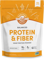 Hemp Yeah Balanced Protein and Fiber Powder, Unsweetened, Keto Friendly, Preserv