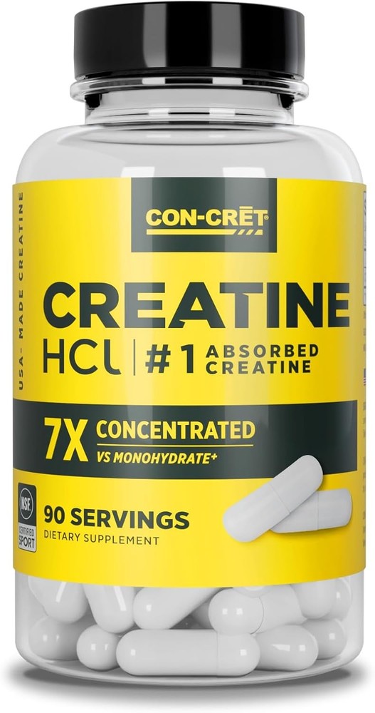 Creatine HCl Capsules | Muscle, Cognitive, Cellular Energy Support | No…