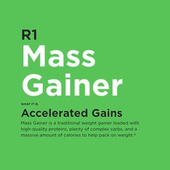 RULE 1 Mass Gainer 8 serv Cookies Creme Mass Weight Gainer 5.64lb