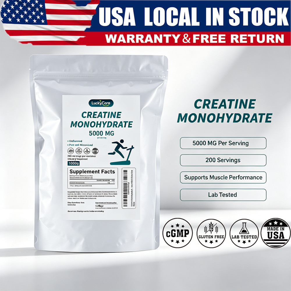 Micronized Creatine Monohydrate 1000g Pure Unflavored 200 Servings USA Made