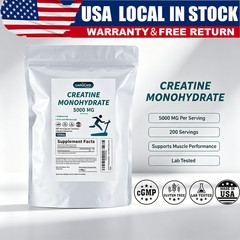 Micronized Creatine Monohydrate 1000g Pure Unflavored 200 Servings USA Made