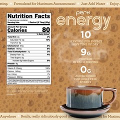 Perk Energy Drink Mix (Tan Mocha Latte) 10 Stick Packs – Coffee Alternative