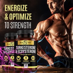 Turkesterone Capsules, 120 Capsules – Non-GMO & Gluten Free Supplement