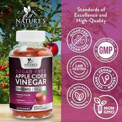 Apple Cider Vinegar Gummies for Weight Loss – Sugar Free – Max Strength ACV Gumm