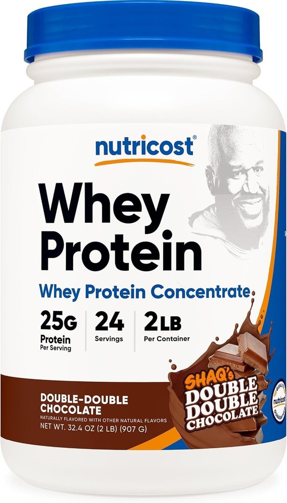 Nutricost Whey Protein Concentrate Powder (Shaq’s Double Double Chocolate) 2LBS