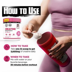 Old School Labs Creatine for Women – 8.57 Ounce (Pack of 1), White