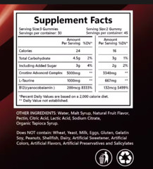 creatine gummies 5g 60 days ltaurine b12 gummies 5000mg- strawBERRY
