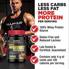 ALLMAX Nutrition Gold ALLWHEY Chocolate Peanut Butter – 2 lb – 24 Grams of Pr…