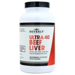 Beverly International Ultra 40 Beef Liver Capsules 240 caps
