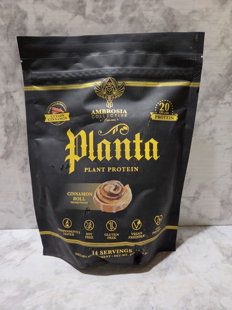 Planta Plant 25g Protein Powder Cinnamon Roll 0.96 LB 6/2026