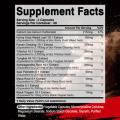 Nitric Oxide & Ultra Testosterone 240 Capsules, Testosterone Booster, ED Support