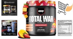Pre Workout Powder Strawberry Mango 30 Servings Energy Focus Pump