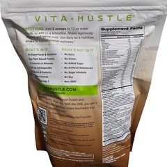 VitaHustle ONE Superfood Plant Protein Powder Cookies & Cream 22.48oz 15 Serving