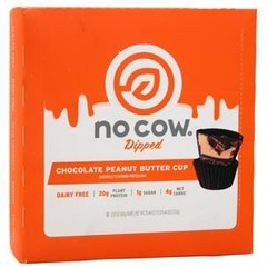 D’s Naturals No Cow Dipped Protein Bar Chocolate Peanut Butter Cup 12 bars