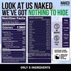 NAKED Chocolate Mass Gainer – All Natural Weight 8 Pound (Pack of 1)