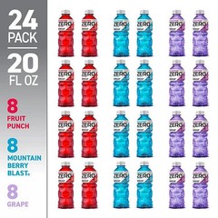 Powerade Zero Sports Drink Variety Pack (20 fl. oz., 24 pk.)