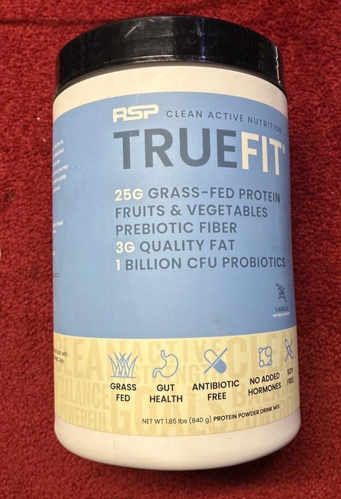 TrueFit Gut Healthy Protein Powder Vanilla Whey Meal Replacement Exp 12/26