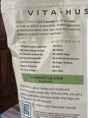 Vita Hustle ONE Superfood Protein Vanilla Shake Mix Powder Vegan 1.35 Lbs 10/27