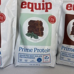 Equip Prime Protein Grass-Fed Beef Isolate Chocolate Mint 1.96 Lbs exp 2028 lot