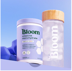 Bloom Nutrition Creatine Monohydrate Powder Unflavored 40 Servings