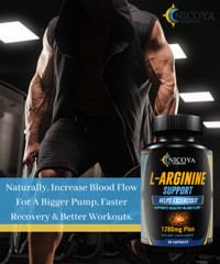 Nitric Oxide L-Arginine-Pump Workout Enhancer, Muscle Recovery, Energy & Stamina