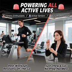 Hmb and Leucine Gummies Supplements for Men Women, 4000mg HMB & L-Leucine Ami…