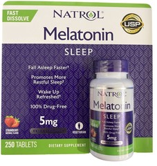 Melatonin 5 mg Sleep Aid 250 Fast Dissolve Tablets