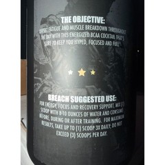 Redcon1 Breach Ballistic Energized BCAA Watermelon 30 Servings Muscle Recovery