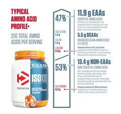 Dymatize ISO100 Hydrolyzed Whey Salted Caramel 25g Protein 20 Servings