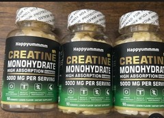 Happyummmm Creatine Monohydrate 5000MG 90 Gummies Lemon Flavor