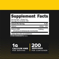 Primaforce HMB Supplement Powder (200g) (Unflavored)