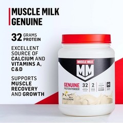 Lot Of 2 Muscle Milk Ultimate Lean Muscle Protein Powder Vanilla Crème 1.93lb Ea
