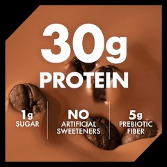 Oikos 30g Protein Shake, Mocha Latte, Shelf Stable, High 3 Fl Oz (Pack of 4)