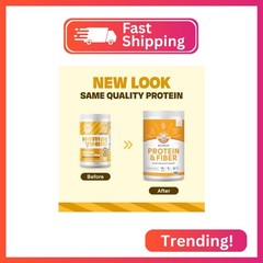 Manitoba Harvest Hemp Yeah Balanced Protein and Fiber Powder, Unsweetened, 16oz,