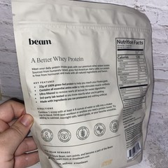 Beam Whey Protein Chocolate Peanut Butter Flavored 12 Servings, free shipping