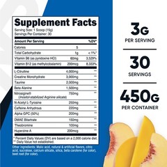 Nutricost Pre-C, Pre-Workout Complex with Creatine Powder (Peach Mango) (450g)
