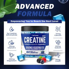 Creatine Monohydrate Gummies 5g – Pre-Workout Energy & Muscle Growth Support …