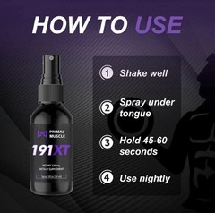 Primal Muscle 191XT Recovery Spray | 191XT Primal Muscle Spray, Plant-Based
